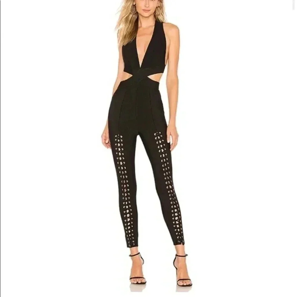 Nbd X Naven Tobie Jumpsuit In Black